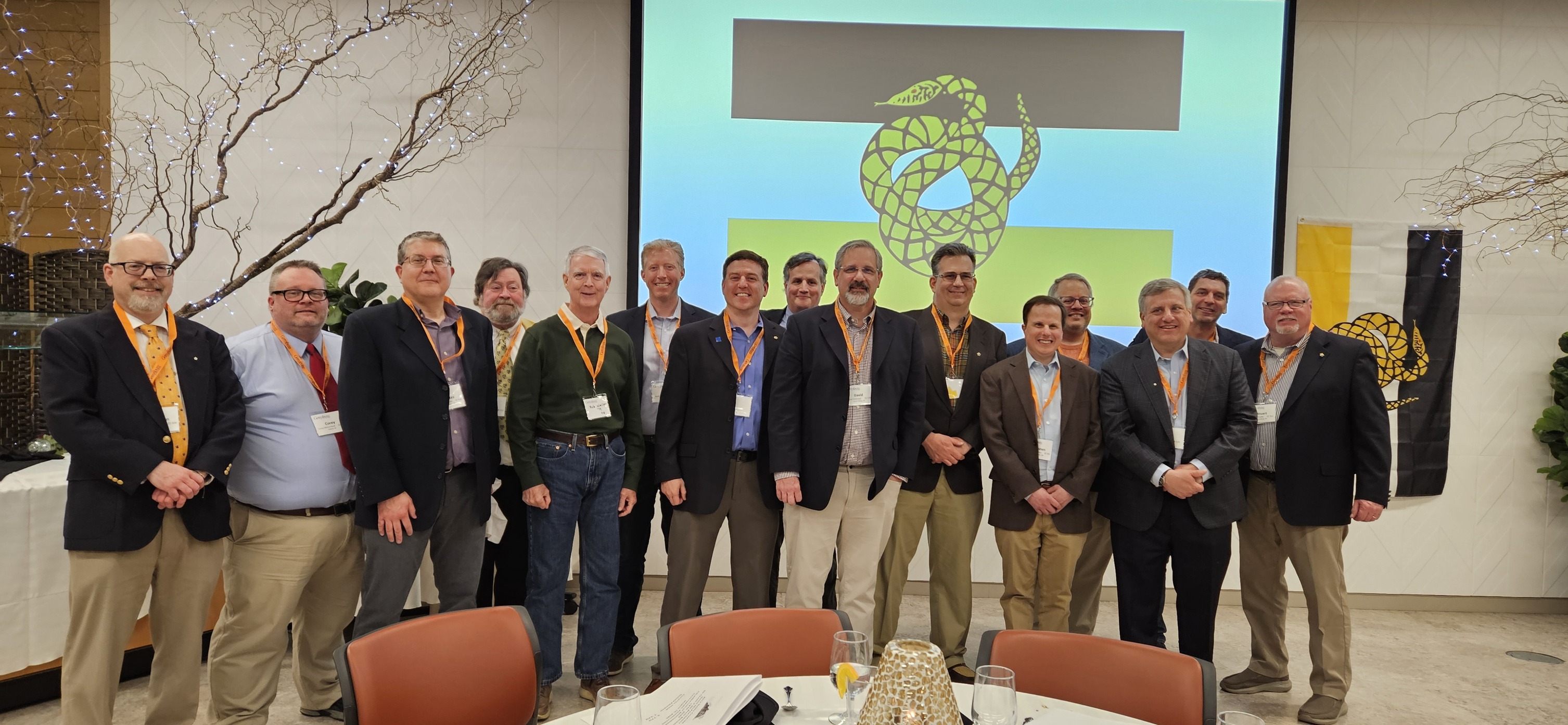 55 at 55 alumni dinner group photo